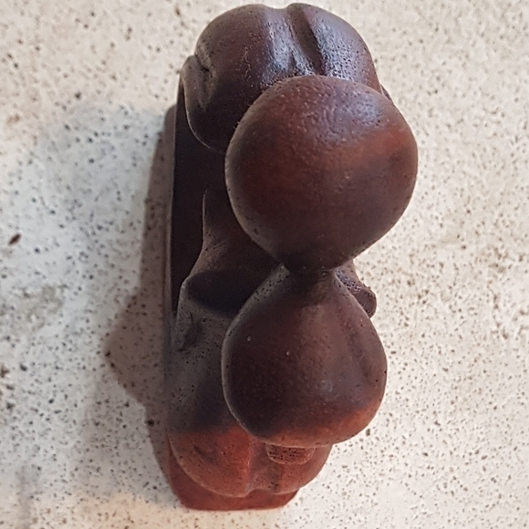 Vintage Abstract Wood Sculpture - Picture 5 of 9